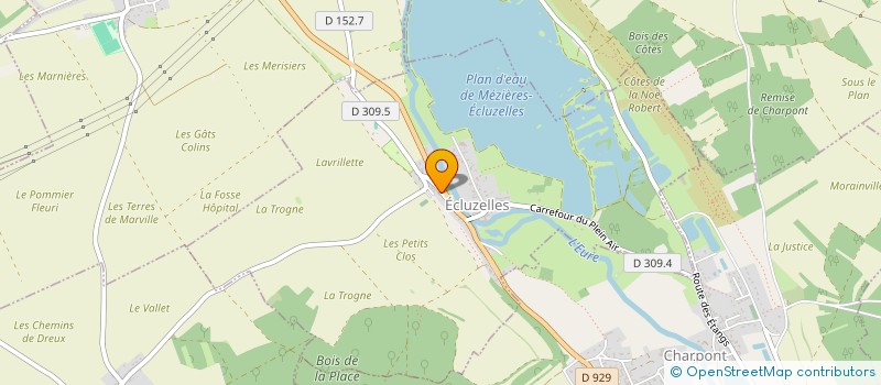localisation de l'entreprise SCI RUE DE PARIS à MARVILLE-MOUTIERS-BRULE