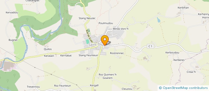 localisation de l'entreprise SCI RUE DE QUERRIEN  SAINT-THURIEN