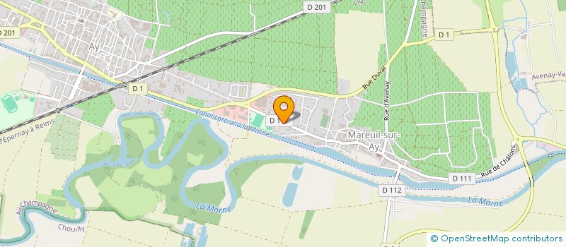 localisation de l'entreprise SCI RUE DE REIMS  AY-CHAMPAGNE