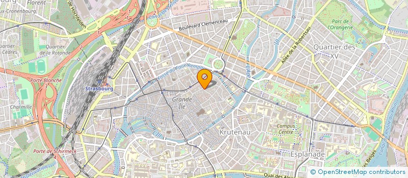 localisation de l'entreprise SCI RUE DE RIBEAUVILLE  STRASBOURG