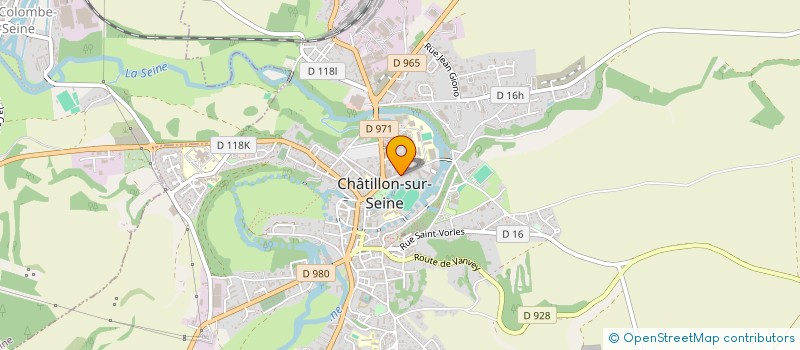 localisation de l'entreprise SCI RUE DE SEINE  CHATILLON-SUR-SEINE