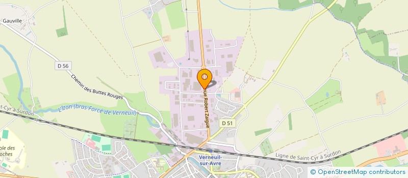 localisation de l'entreprise SCI RUE DENIS PAPIN  VERNEUIL D'AVRE ET D'ITON