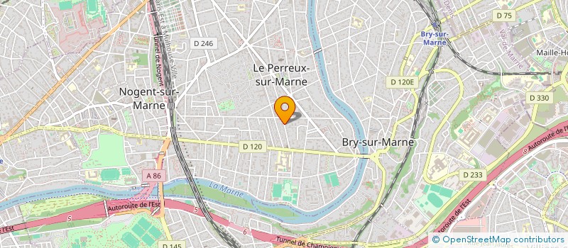 localisation de l'entreprise SCI RUE DES ARTS  LE PERREUX-SUR-MARNE