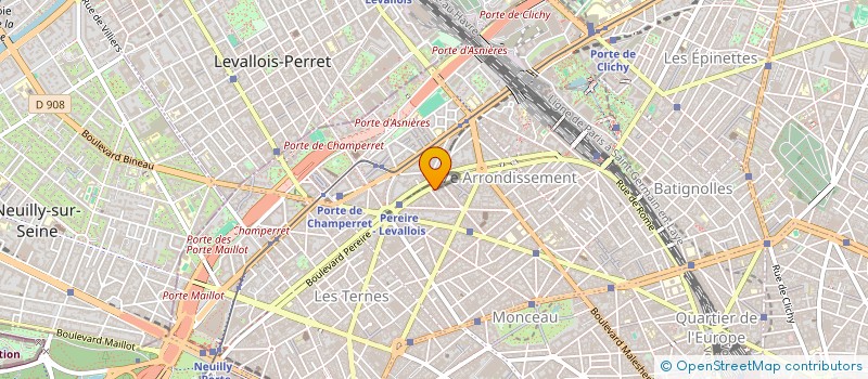 localisation de l'entreprise SCI RUE DES CLOYS  PARIS