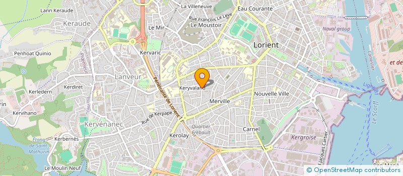 localisation de l'entreprise SCI RUE DES ENTREPRENEURS  LORIENT