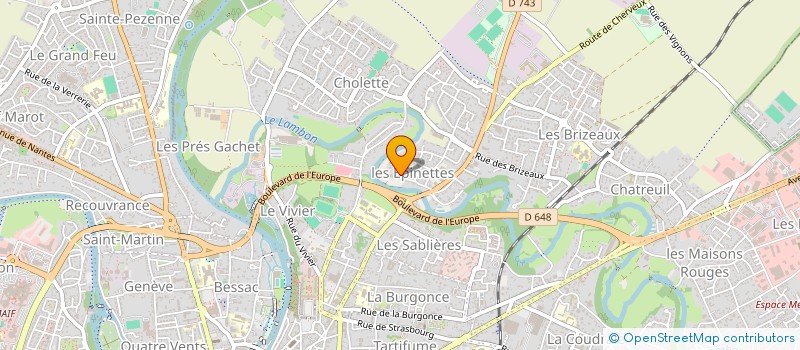 localisation de l'entreprise SCI RUE DES HALLES  NIORT