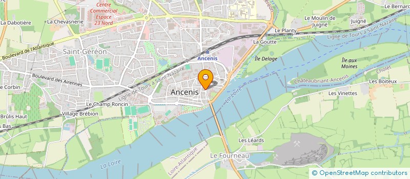 localisation de l'entreprise SCI RUE DES HALLES  ANCENIS-SAINT-GEREON