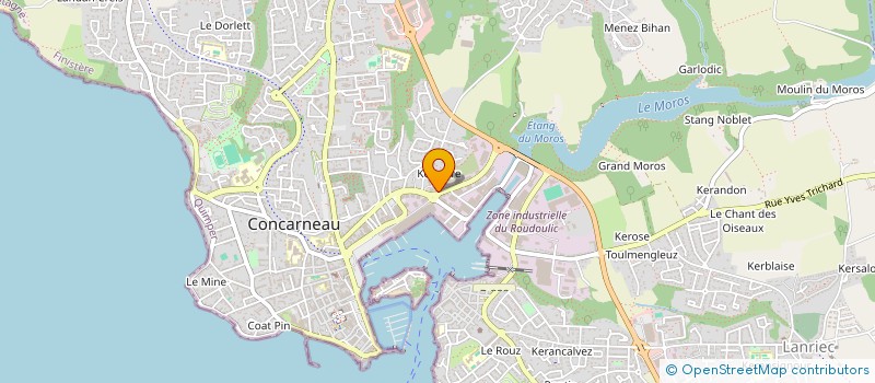localisation de l'entreprise SCI RUE DES ILES  CONCARNEAU