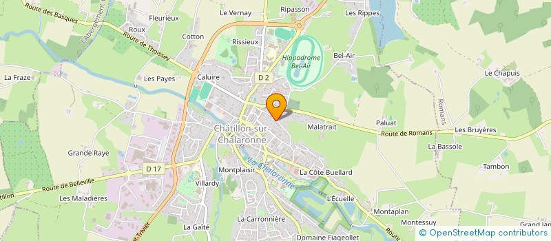 localisation de l'entreprise SCI RUE DES JACQUES  CHATILLON-SUR-CHALARONNE
