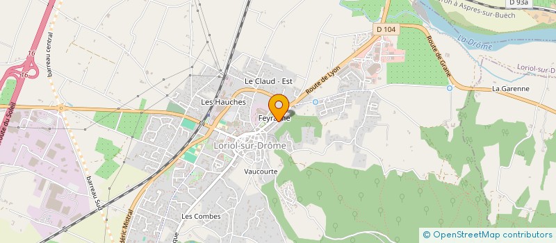 localisation de l'entreprise SCI RUE DES PAVILLONS  LORIOL-SUR-DROME