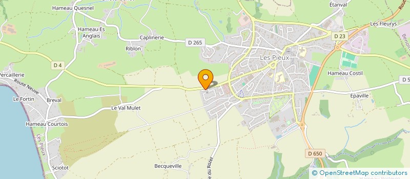 localisation de l'entreprise SCI RUE DES PORTES  LES PIEUX