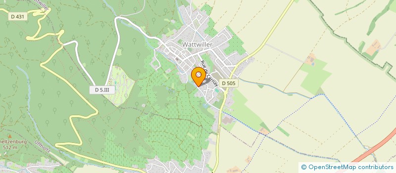 localisation de l'entreprise SCI RUE DES SAULES  WATTWILLER