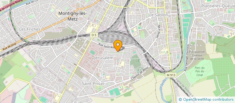 localisation de l'entreprise SCI RUE DES TANNEURS  METZ