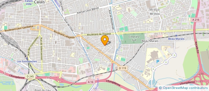 localisation de l'entreprise SCI RUE DIDEROT PROLONGEE  CALAIS