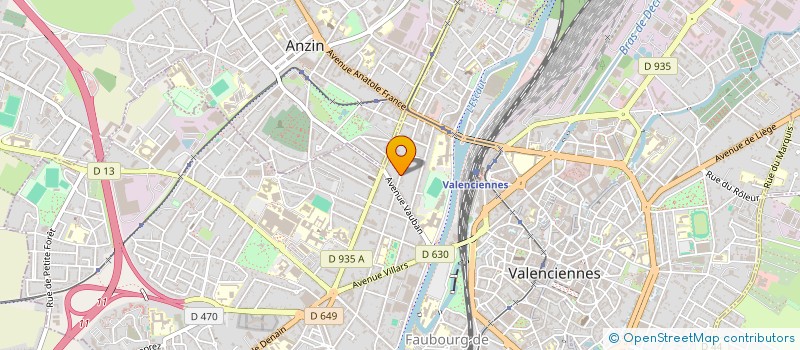 localisation de l'entreprise SCI RUE DU BARBIER MAES à VALENCIENNES