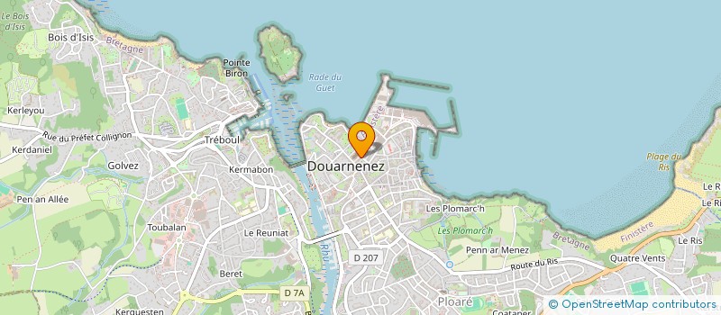 localisation de l'entreprise SCI RUE DU CENTRE  DOUARNENEZ