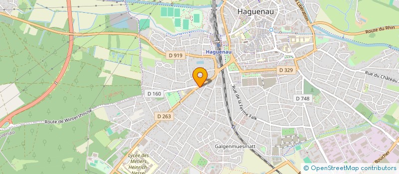 localisation de l'entreprise SCI RUE DU CHATEAU  HAGUENAU