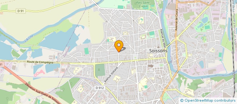localisation de l'entreprise SCI RUE DU CHATEAU D'ALBATRE à SOISSONS