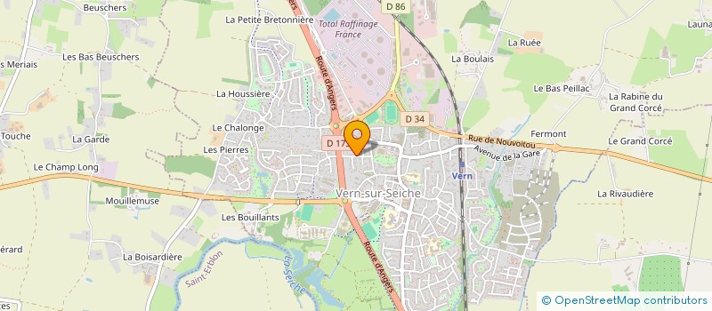 localisation de l'entreprise SCI RUE DU CHENE GERMAIN  BRECE