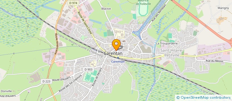 localisation de l'entreprise SCI RUE DU DOCTEUR CAILLARTD à CARENTAN-LES-MARAIS