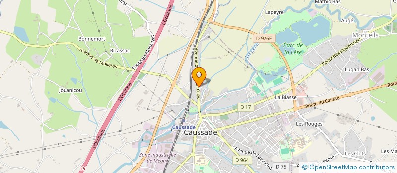 localisation de l'entreprise SCI RUE DU DOCTEUR OLIVE  CAUSSADE