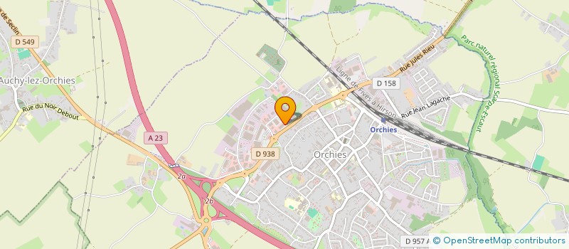 localisation de l'entreprise SCI RUE DU GHIEN  ORCHIES