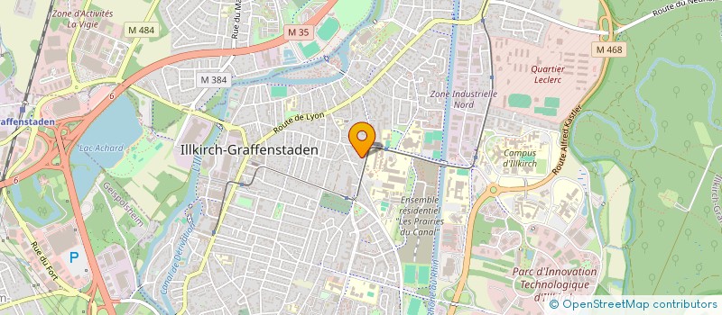 localisation de l'entreprise SCI RUE DU JET D'EAU 2  ILLKIRCH-GRAFFENSTADEN