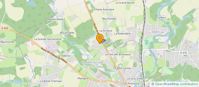 localisation de l'entreprise SCI RUE DU LIEUTENANT ROZE  LA MEMBROLLE-SUR-CHOISILLE