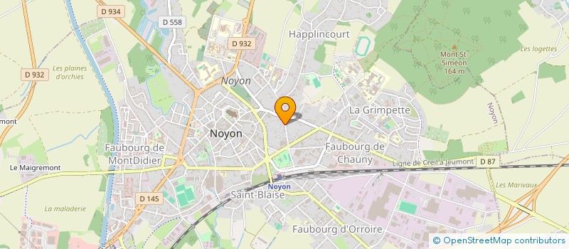 localisation de l'entreprise SCI RUE DU LT COL. TROUSSELLE  NOYON