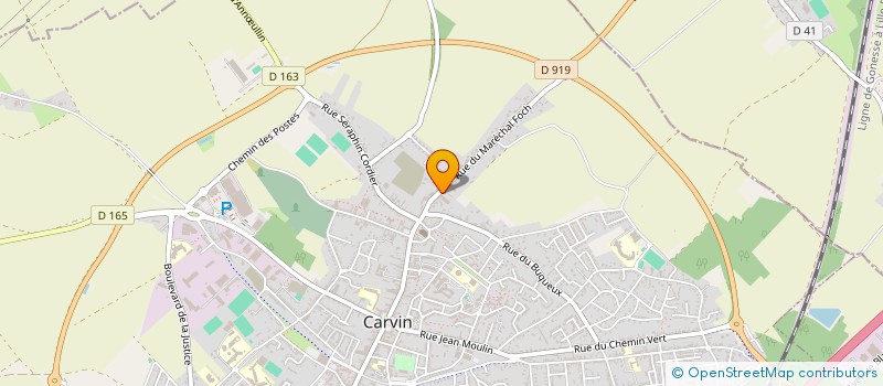 localisation de l'entreprise SCI RUE DU MARECHAL FOCH  CARVIN