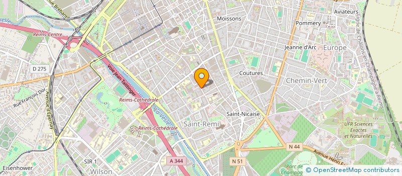 localisation de l'entreprise SCI RUE DU MONT TONNERRE  REIMS