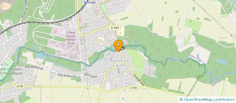 localisation de l'entreprise SCI RUE DU MOULIN  BOURAY-SUR-JUINE