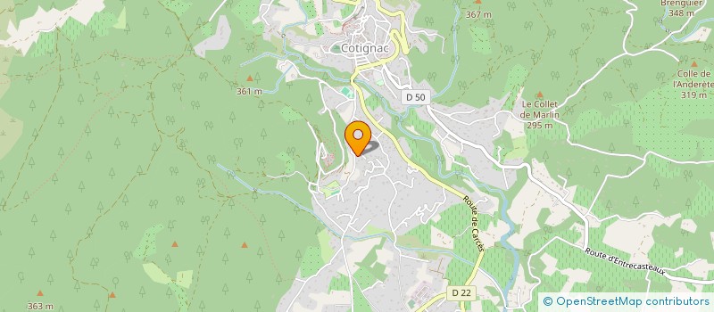 localisation de l'entreprise SCI RUE DU PUITS SALE  COTIGNAC