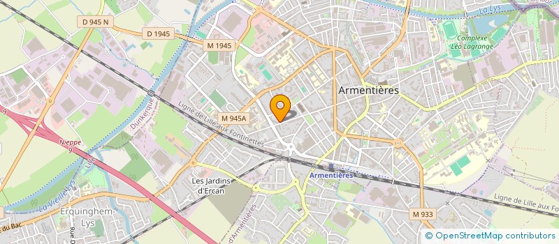 localisation de l'entreprise SCI RUE EMMERY  ARMENTIERES