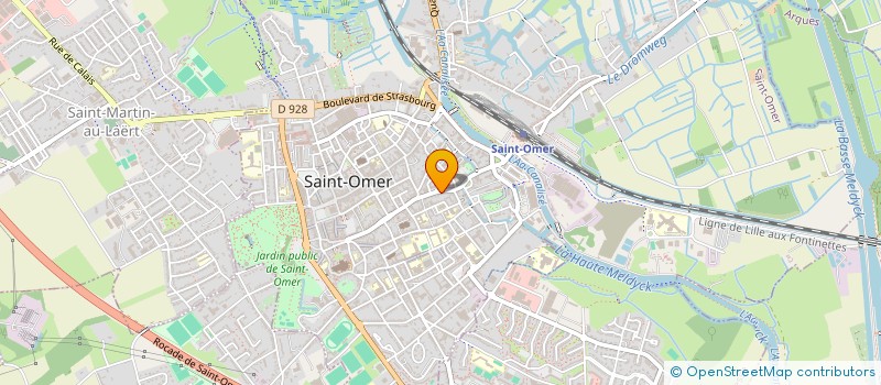 localisation de l'entreprise SCI RUE FAIDHERBE  SAINT-OMER