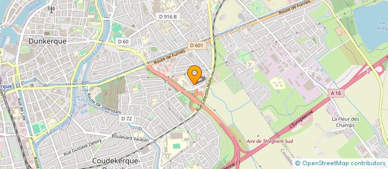 localisation de l'entreprise SCI RUE FELIX COQUELLE  COUDEKERQUE-BRANCHE