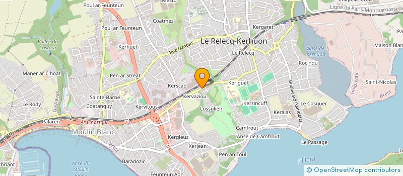 localisation de l'entreprise SCI RUE FLORIAN  LE RELECQ-KERHUON