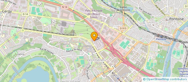 localisation de l'entreprise SCI RUE FRANCIS COMBE  CERGY