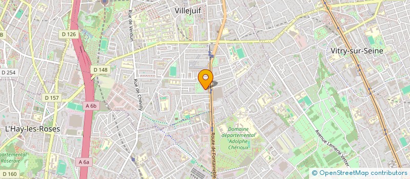 localisation de l'entreprise SCI RUE GABRIEL PERI à VILLEJUIF
