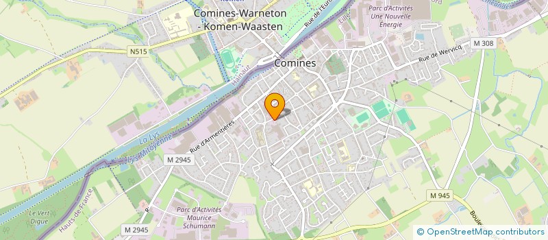 localisation de l'entreprise SCI RUE GAMBETTA 147  COMINES