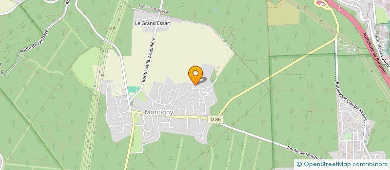 localisation de l'entreprise SCI RUE GANTERIE  MONTIGNY