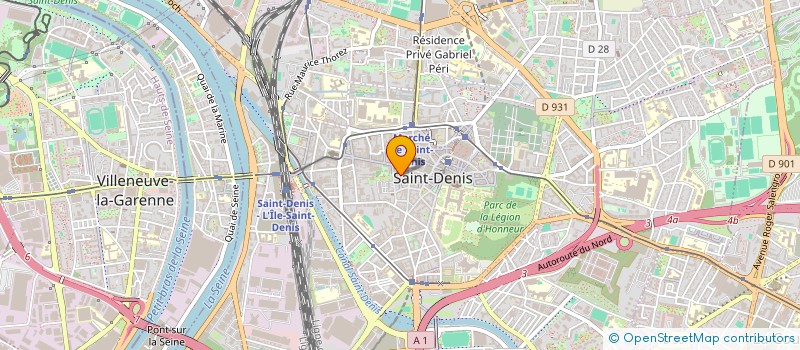 localisation de l'entreprise SCI RUE GIBAULT à SAINT-DENIS