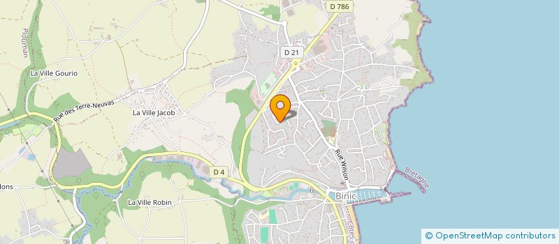 localisation de l'entreprise SCI RUE GUYNEMER  BINIC-ETABLES-SUR-MER