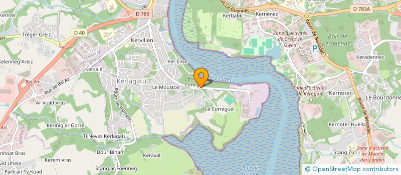 localisation de l'entreprise SCI RUE HENRI DUNANT  QUIMPER