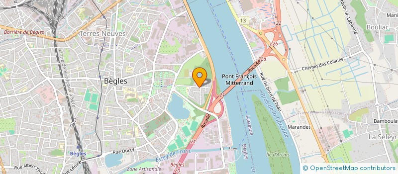 localisation de l'entreprise SCI RUE HENRI VIGNEAU à BEGLES