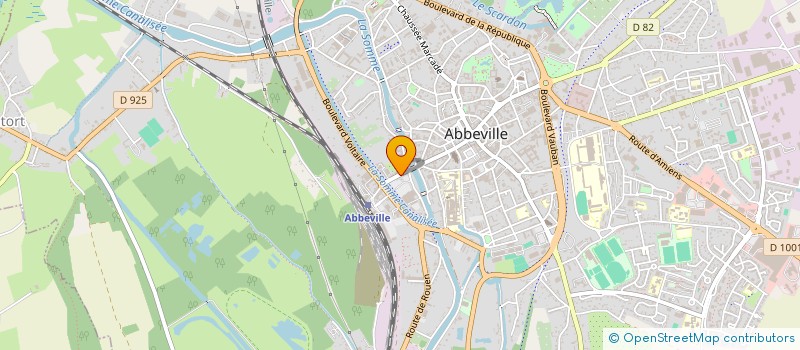 localisation de l'entreprise SCI RUE JEAN JAURES 17 à ABBEVILLE
