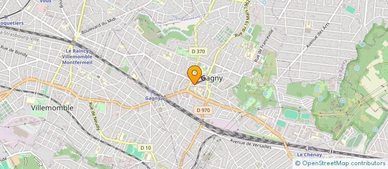 localisation de l'entreprise SCI RUE JEAN JAURES LORE  GAGNY