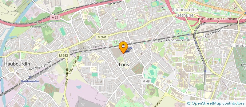 localisation de l'entreprise SCI RUE JOLIOT CURIE  LOOS