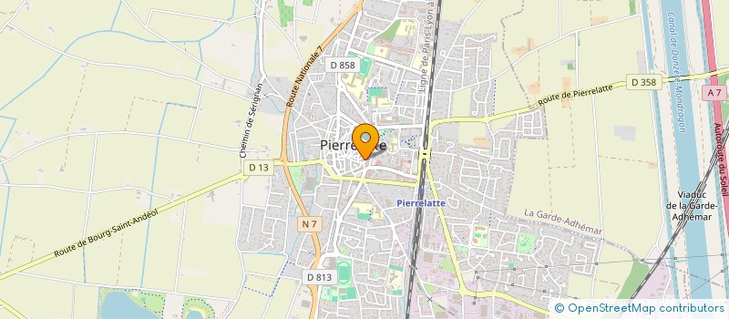 localisation de l'entreprise SCI RUE L ANGLOIS à PIERRELATTE