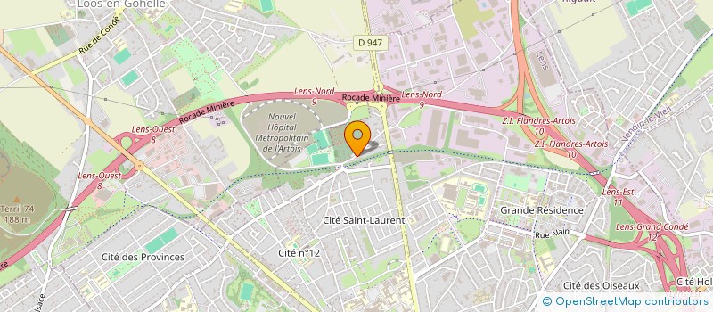 localisation de l'entreprise SCI RUE LOUISE MICHEL  LENS